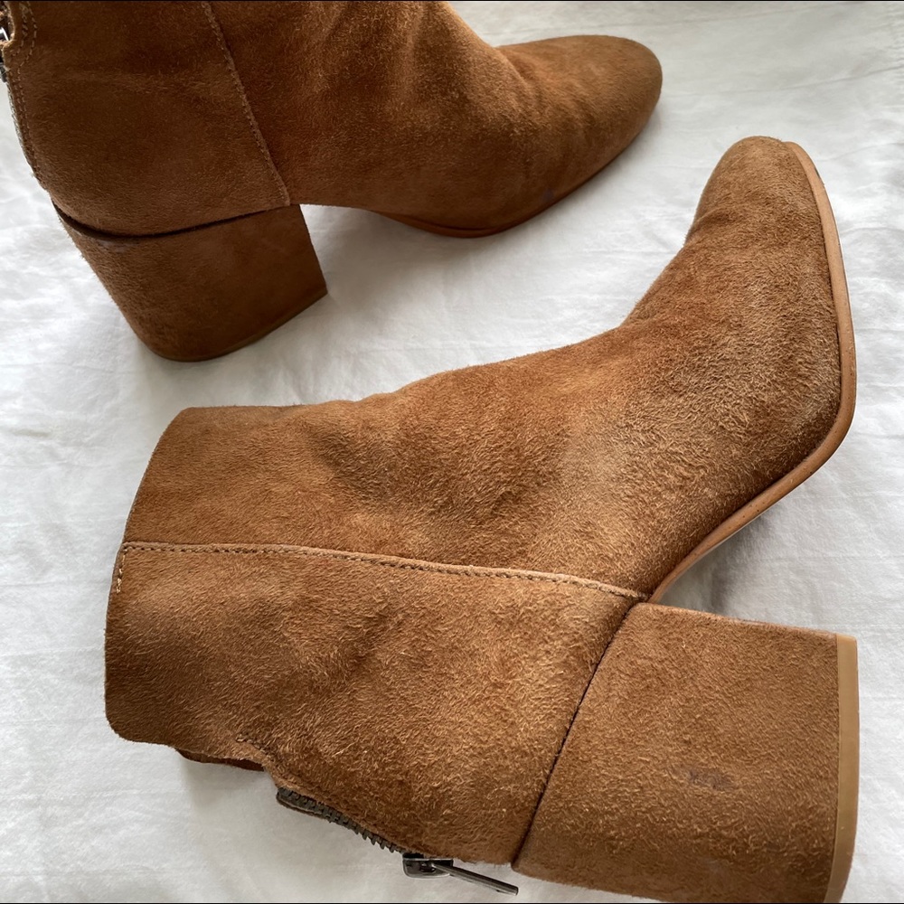 Lucky Brand Genuine Suede Ankle Bootie